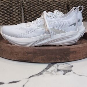 Brooks All-White Athletic Sneakers